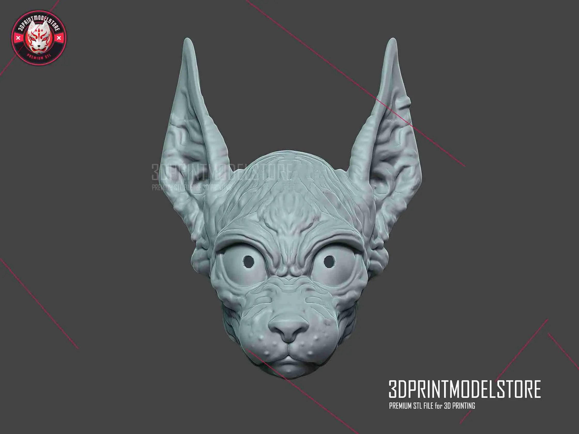 Capacete realista Beerus - Dragon Ball - Máscara de gato Sphynx