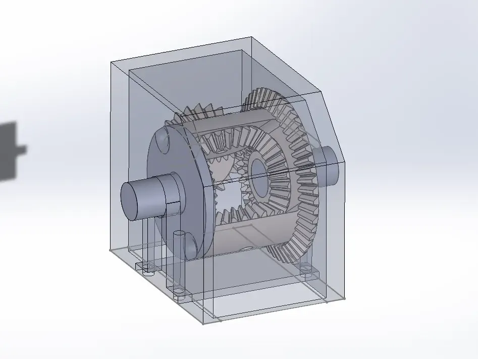 Differential with box