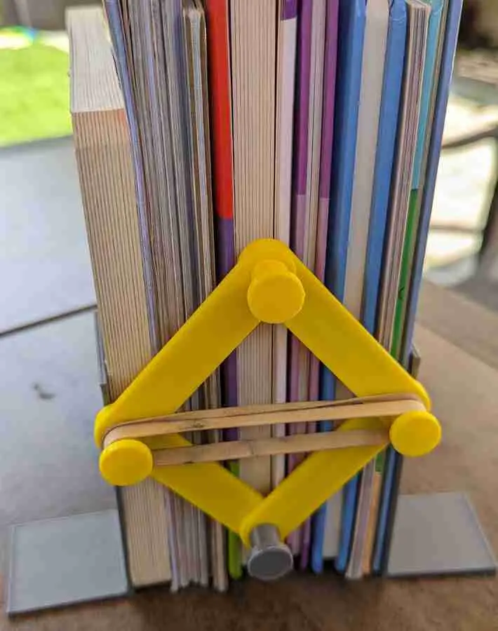 Uitklapbare boekensteunen Functionele klem