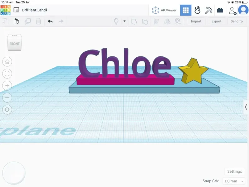 Chloe Nameplate
