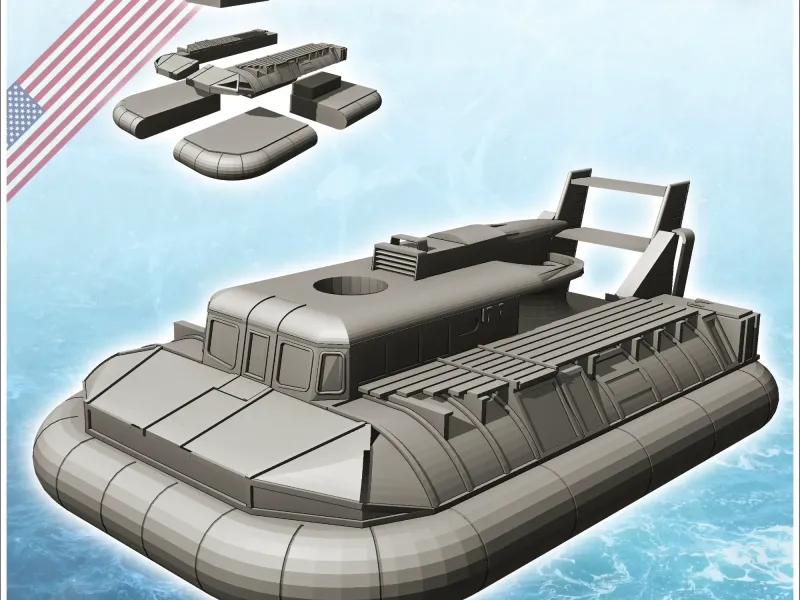 Patrol Air Cushion Vehicle (PACV) hovercraft - miniatures wa