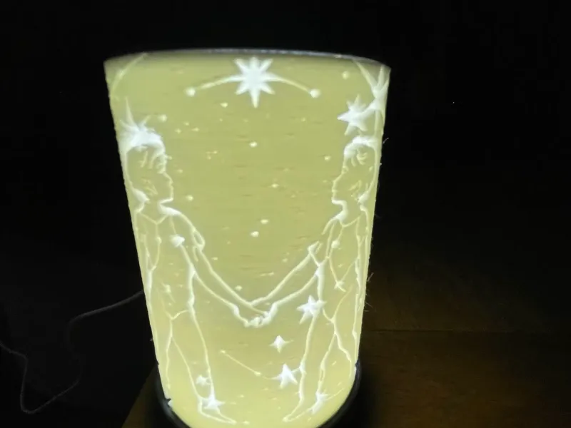 Sternzeichen Zwillinge Lampe