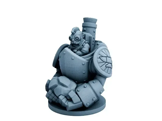 Lanceur de pierres du clan nain (échelle 18 mm)