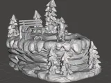 Christmas Village Skating Pond-1