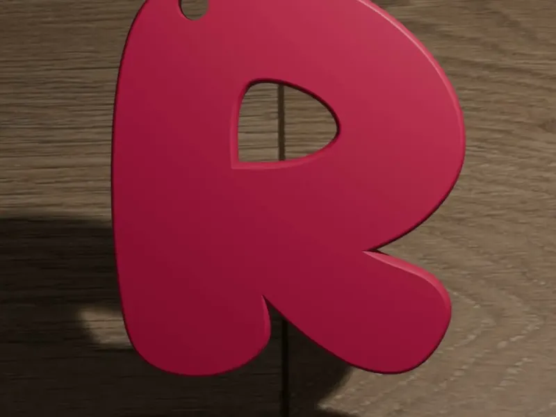 Llavero letra R