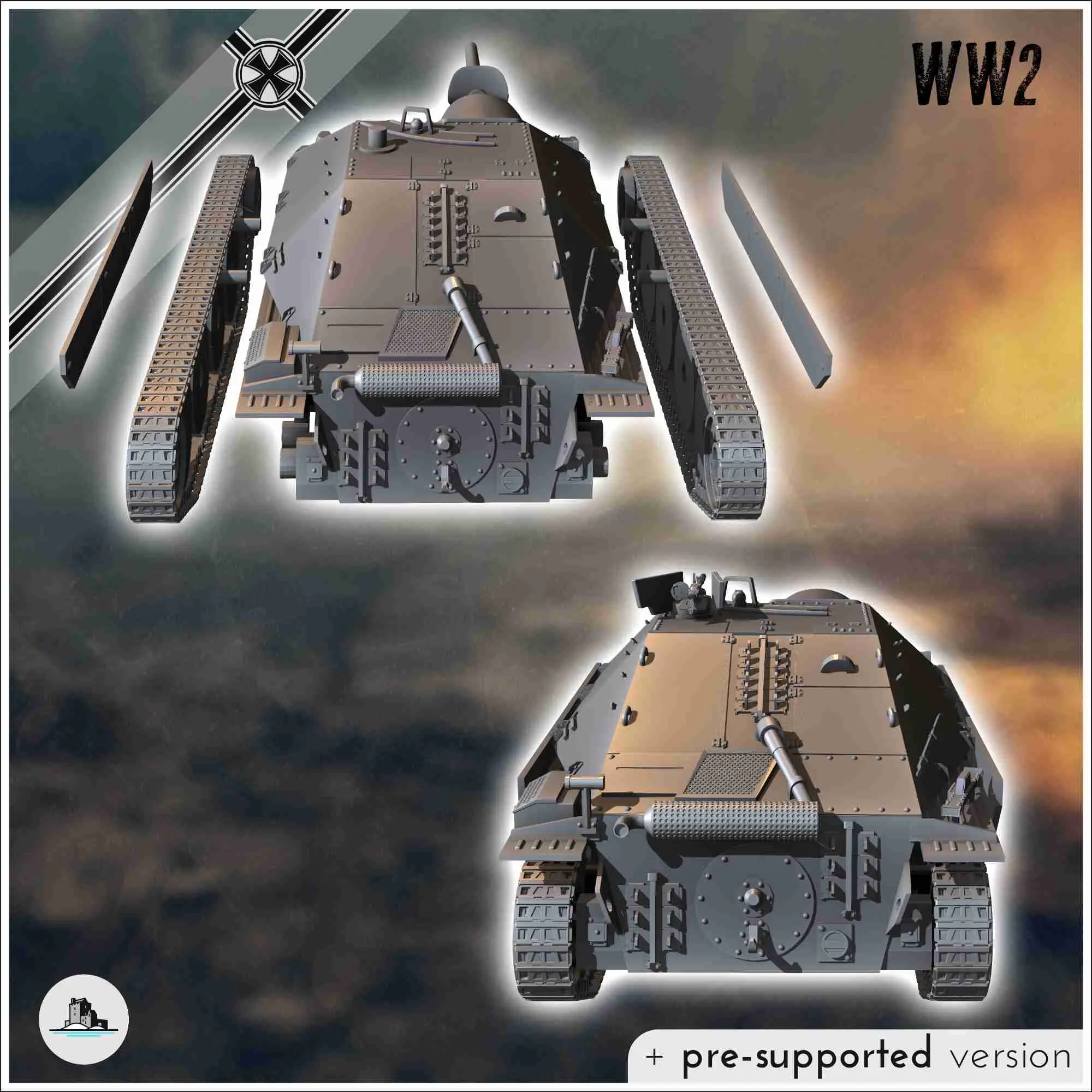 Jagdpanzer 38(t) Hetzer (Sd.Kfz. 138-2) - Germany WW2 WWII H