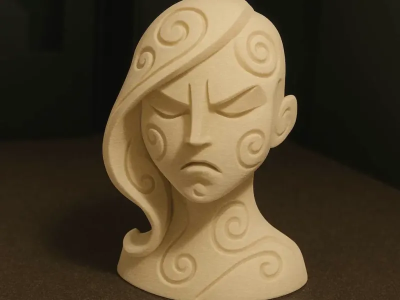 Wütende Frau - Emotionale abstrakte Kunst