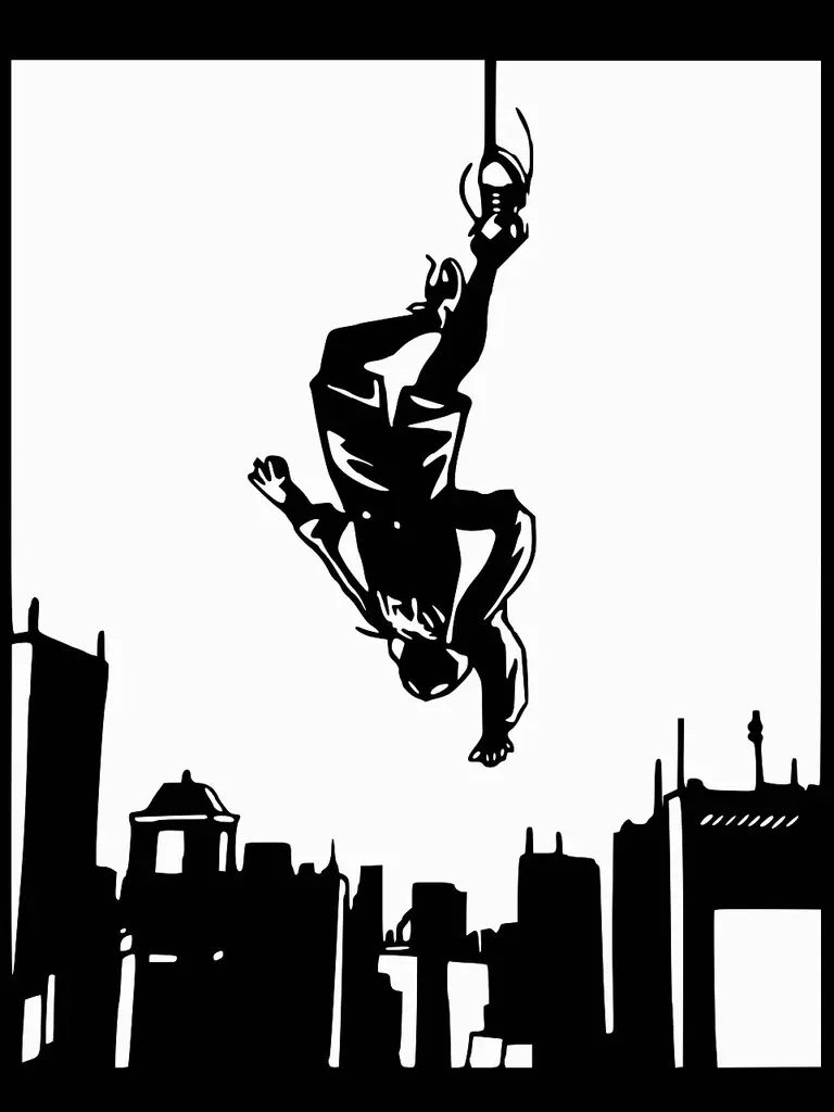 Plantilla Spiderman Miles Morales