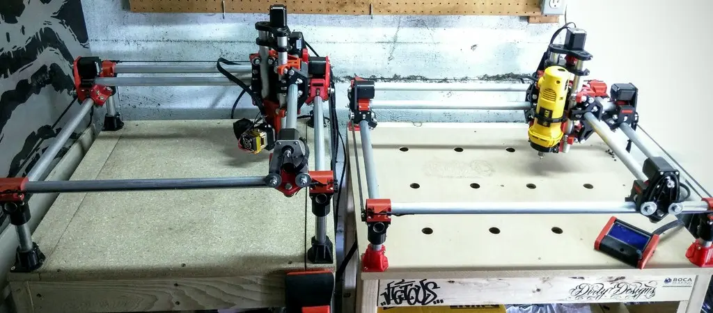 Meistens gedruckte CNC "MPCNC" BURLY C-23.5mm OD