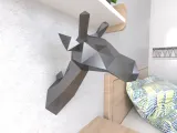 Giraffe Head Lowpoly Low poly-0