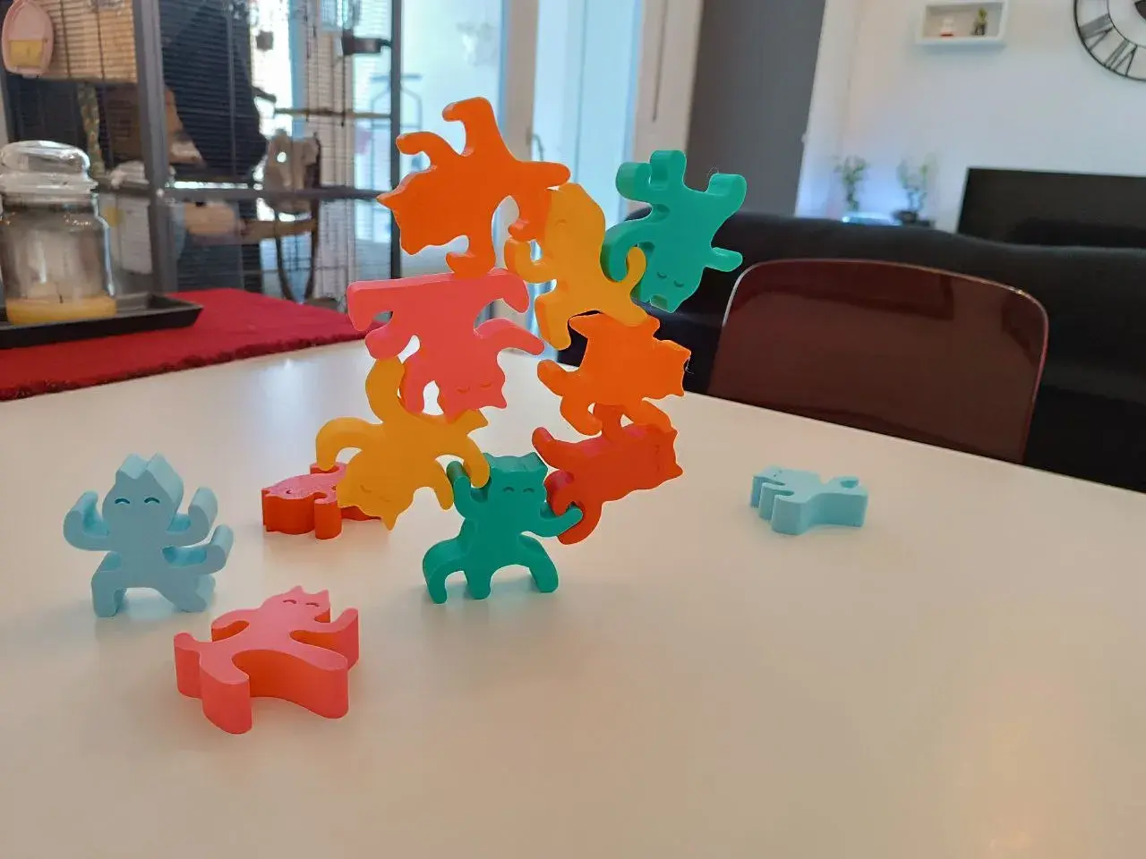 Ninja Cats Stacking Balance Game