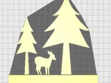 Christmas Tree with Deer-0