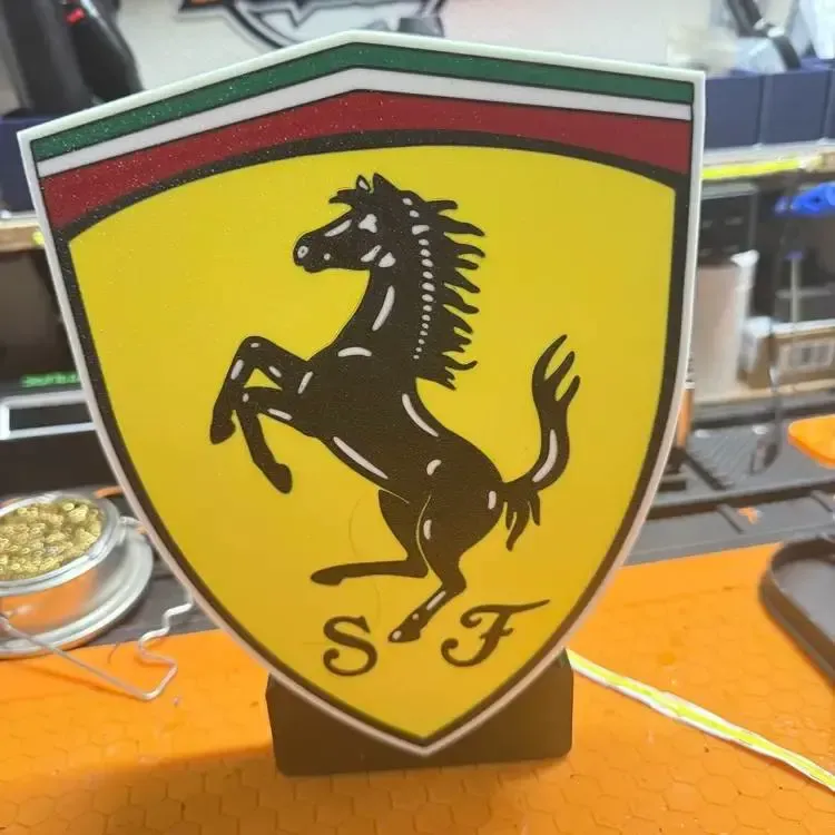 Ferrari light box with stand