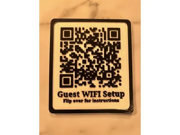 Rick Roll Guest WIFI plaque