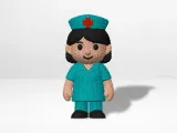Cute Nurse Boy and Girl Couple – Knitted – Crochet-2