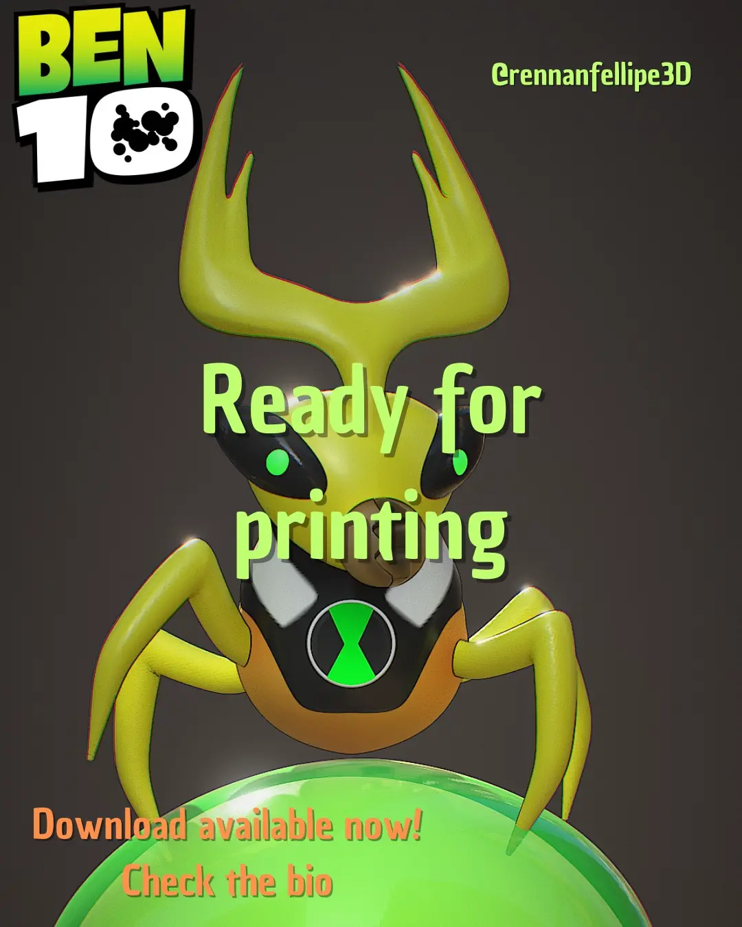 Ball Weevil 3D Model - Ben 10 Alien