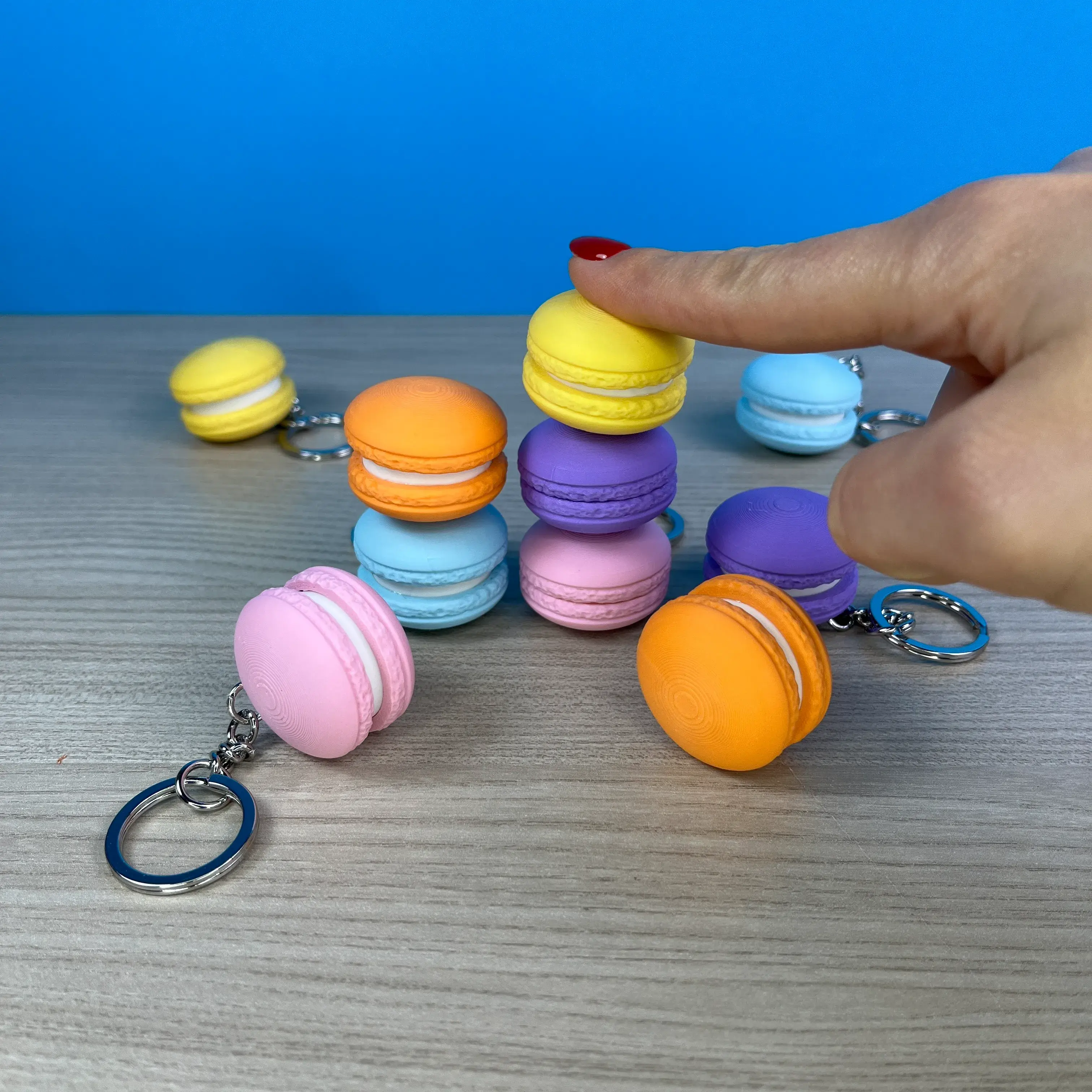 Clicky Macaron Keychain ✨, Clicker Toy