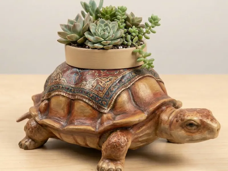 Fioriera Tartaruga - Portavaso per Succulente - Decorazione