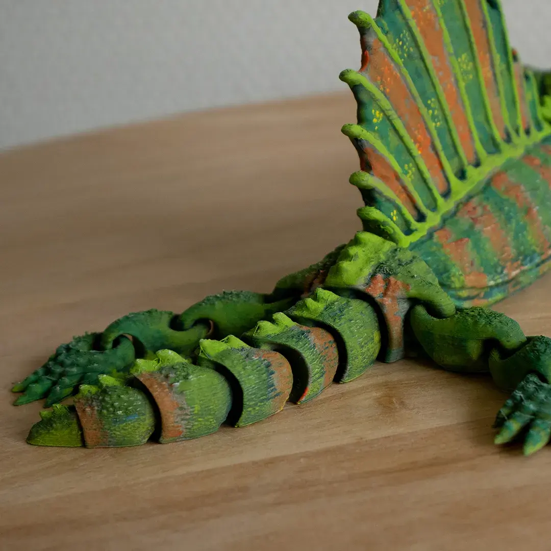 Dimetrodonte articulated flexi dinosaur toy