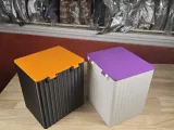 Desktop Garbage cans with lid and signs-3