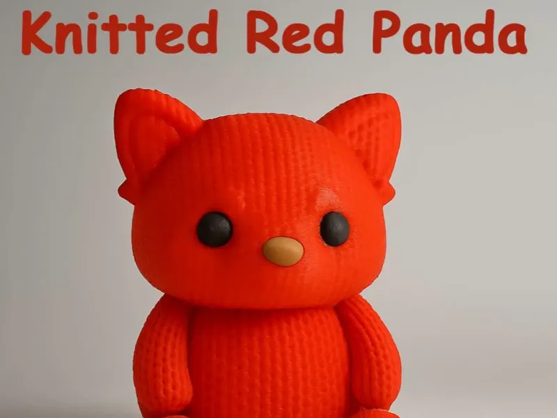 Knitted Red Panda - NO-AMS - Cute Animals