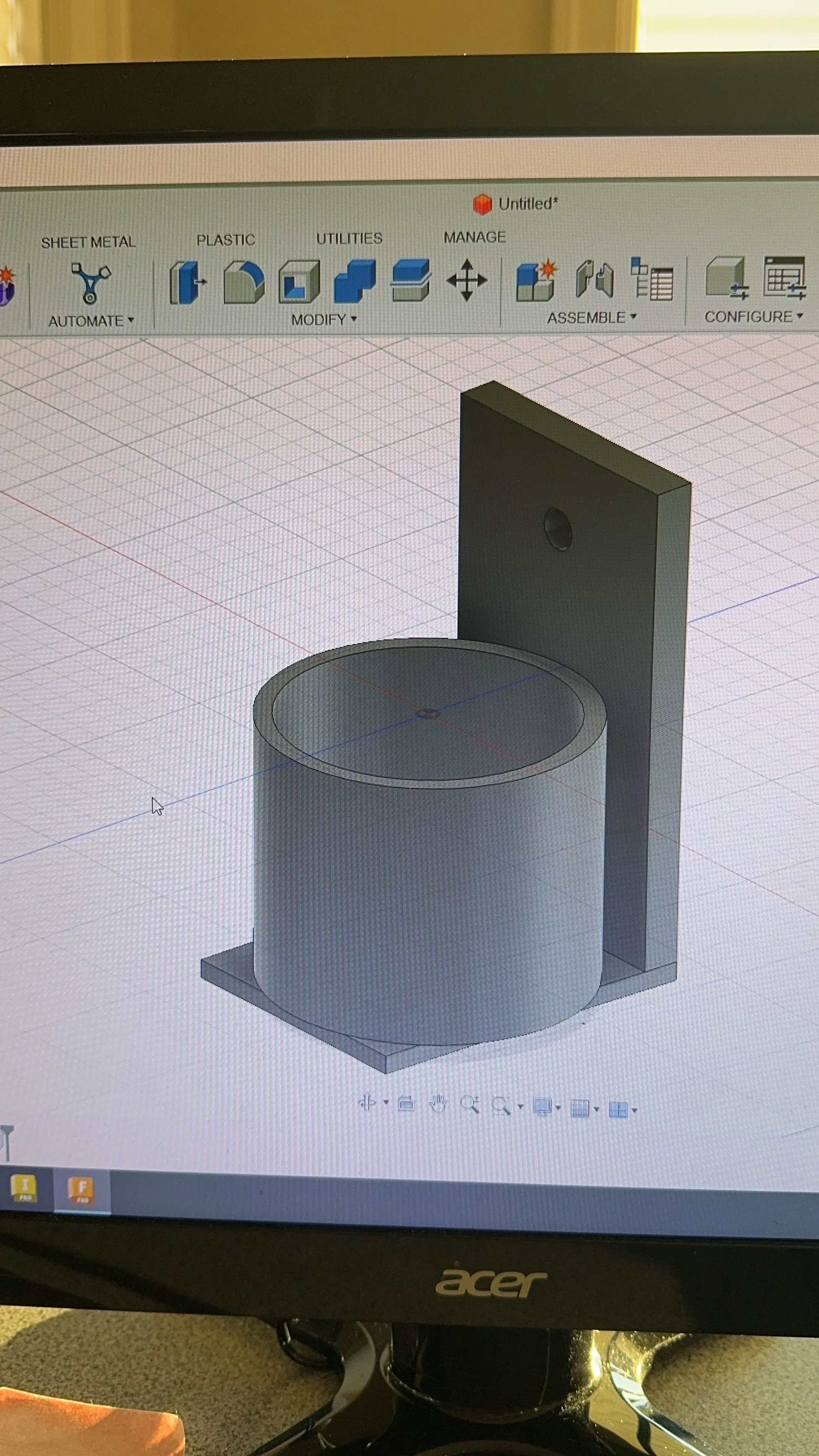 Cup holder for jd tractor