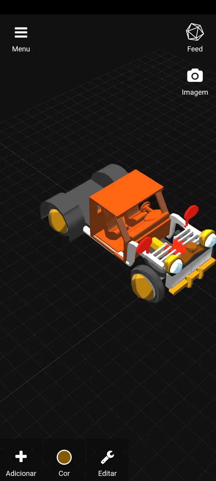 Hot hod with motor V8