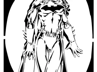 Batgirl stencil 10