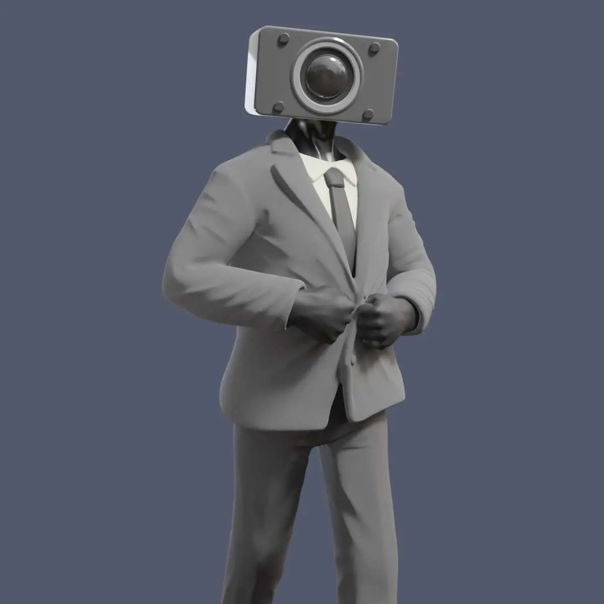 Camera Man Skibidi Toilet Statue Fan Art