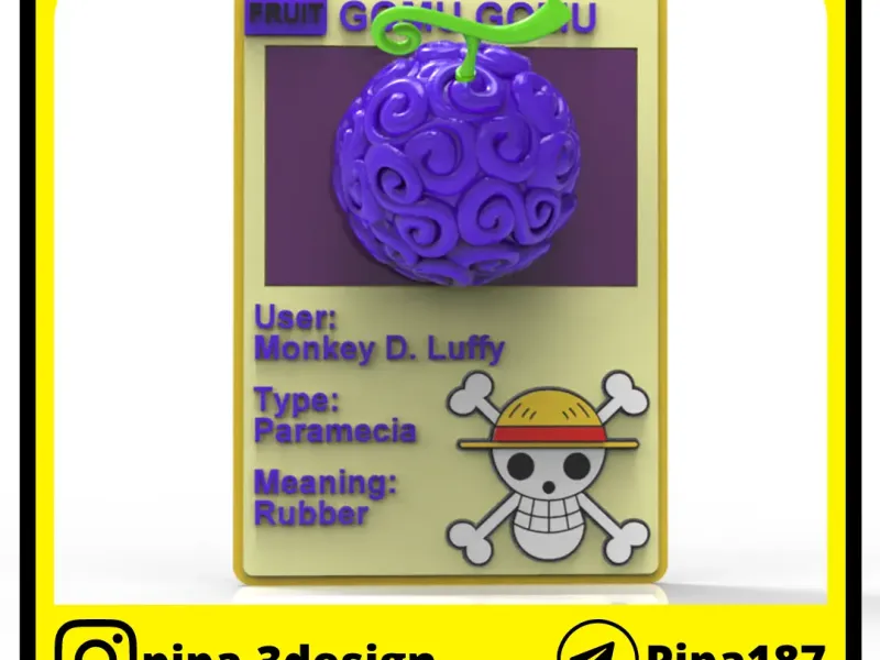 GOMU GOMU NO MI LETTER - ONE PIECE