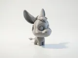 Cute Donkey Figurine Chibi Animal 3D Printable-3