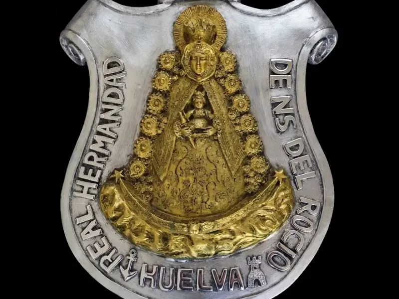 medalla hermandad de Huelva rocio