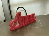 Custom Name Stand – Elegant Script Desk Decor 3D-5