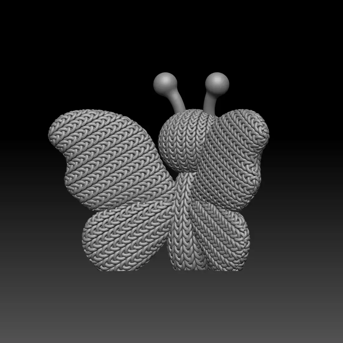 Knitted Butterfly
