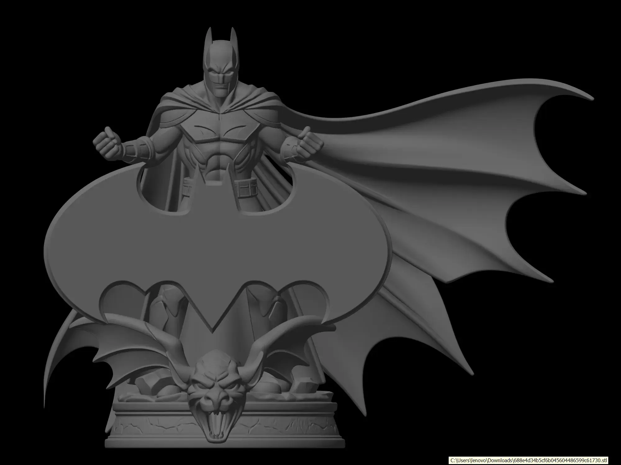 Mesh Inflation Batman Sculptures & Artworks STL Download - batman figureby BiLeN MeSH SToRe