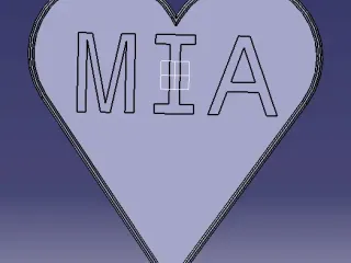 Mia name tag