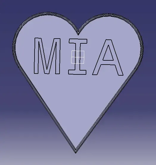 Mia name tag