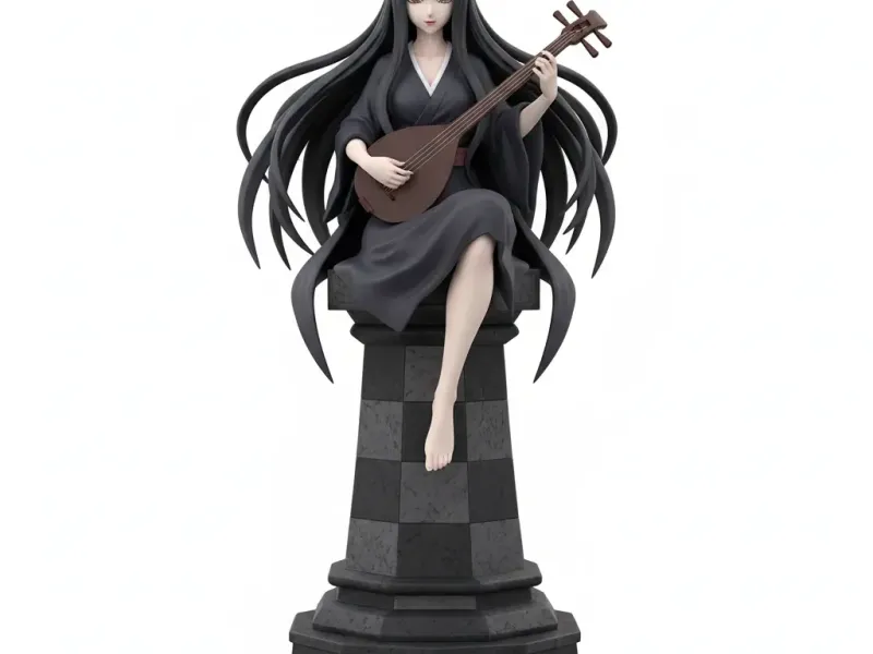 Chess set in the style of "The Blade that Slays Demons" No. 