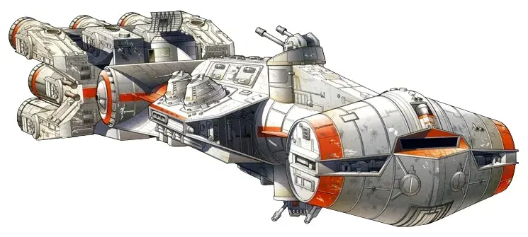 Star Wars CR90 Corvette Blockade Runner STL Model