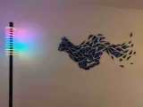 幾何学的な猫のウォールアート-3
