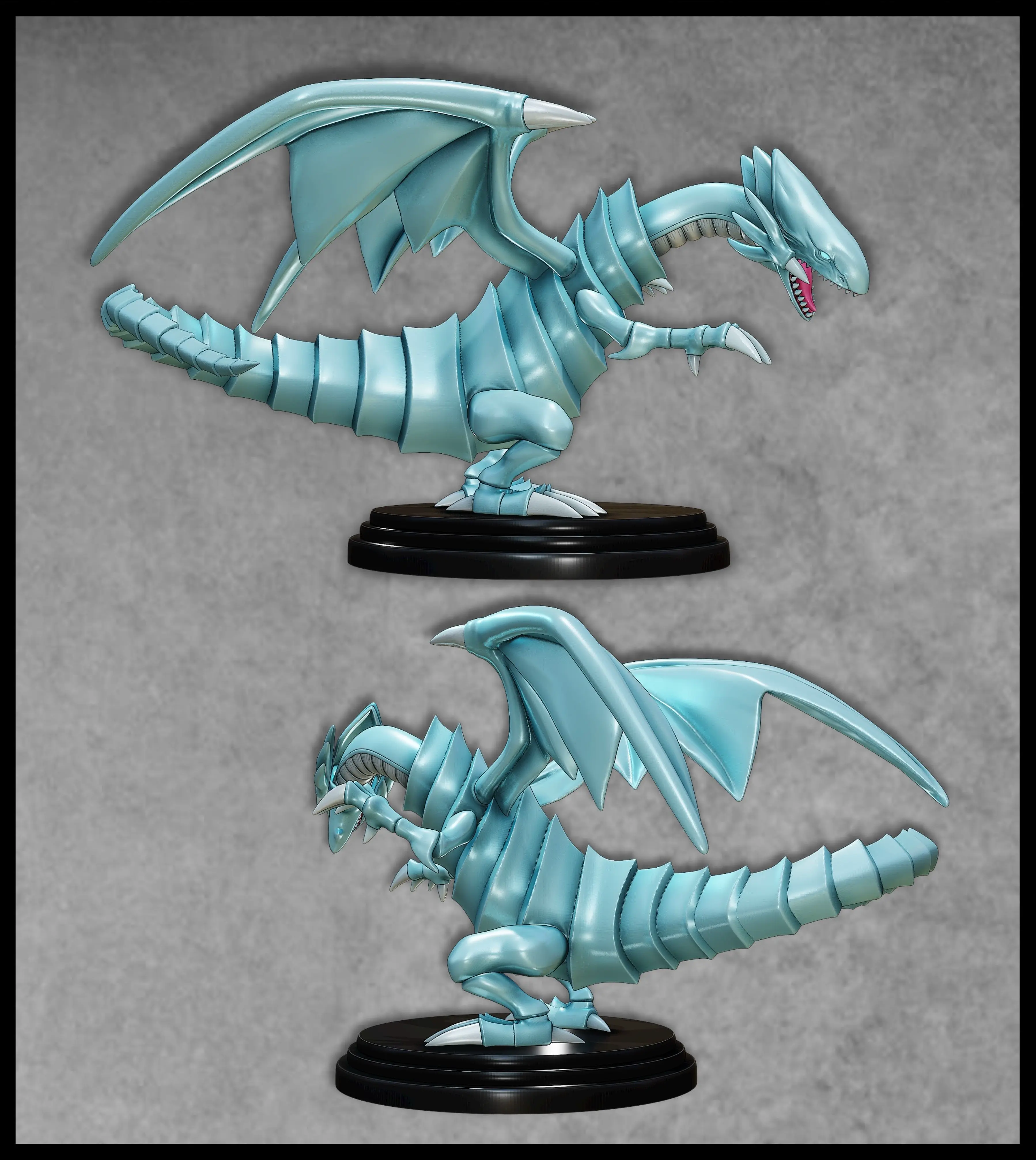 BLAUÄUGIGER WEISSER DRACHE FIGUR 2 - YUGIOH