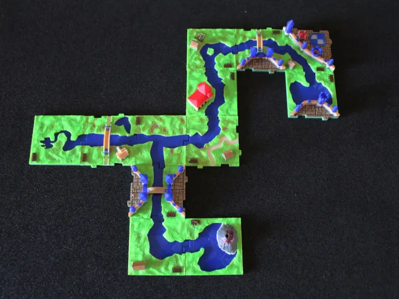 RifRaf 3D Carcassonne De Rivier 2 II Speltegels