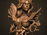 Night Elf Princess bust-0