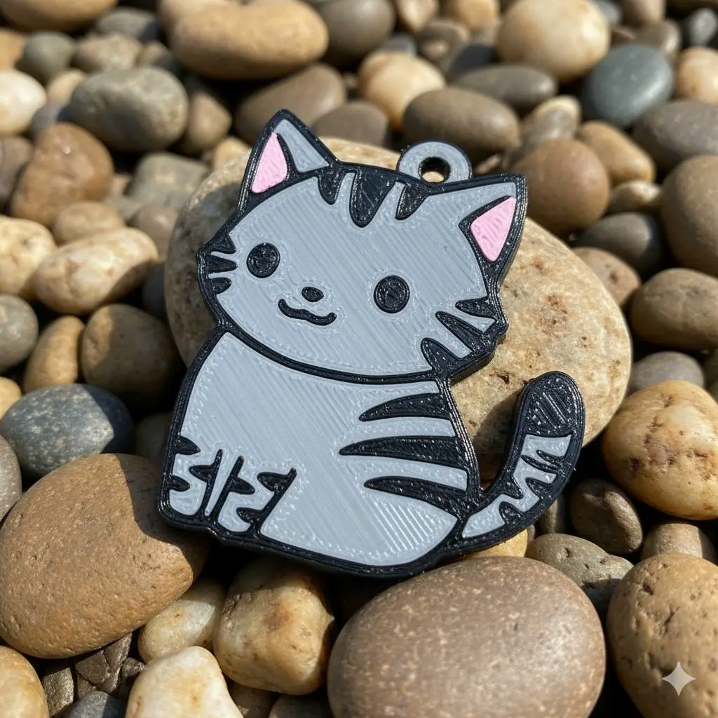 Nice Little Cat Keychain