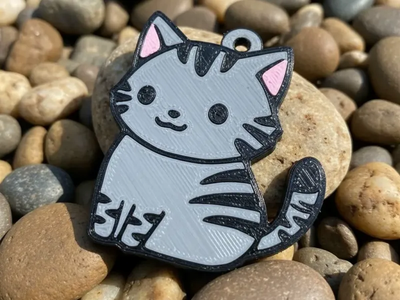 Nice Little Cat Keychain