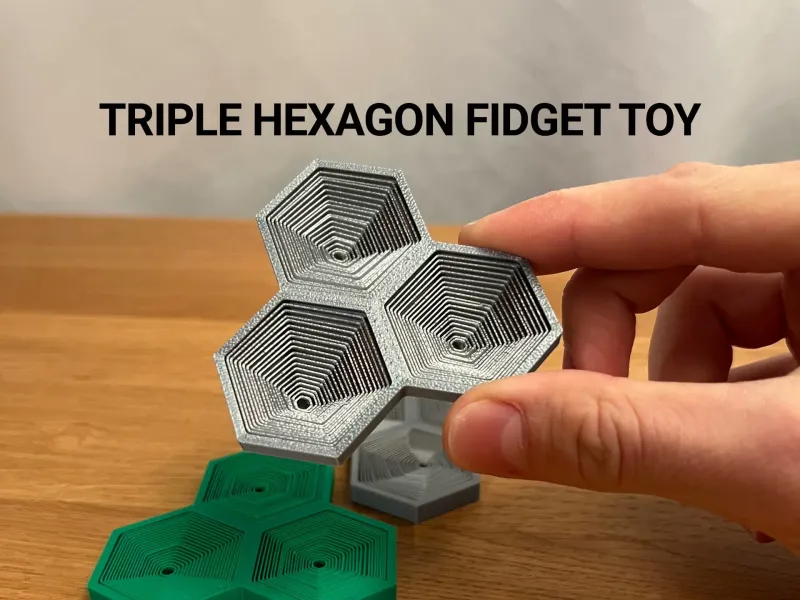 Brinquedo Anti-stress de Hexágono Triplo