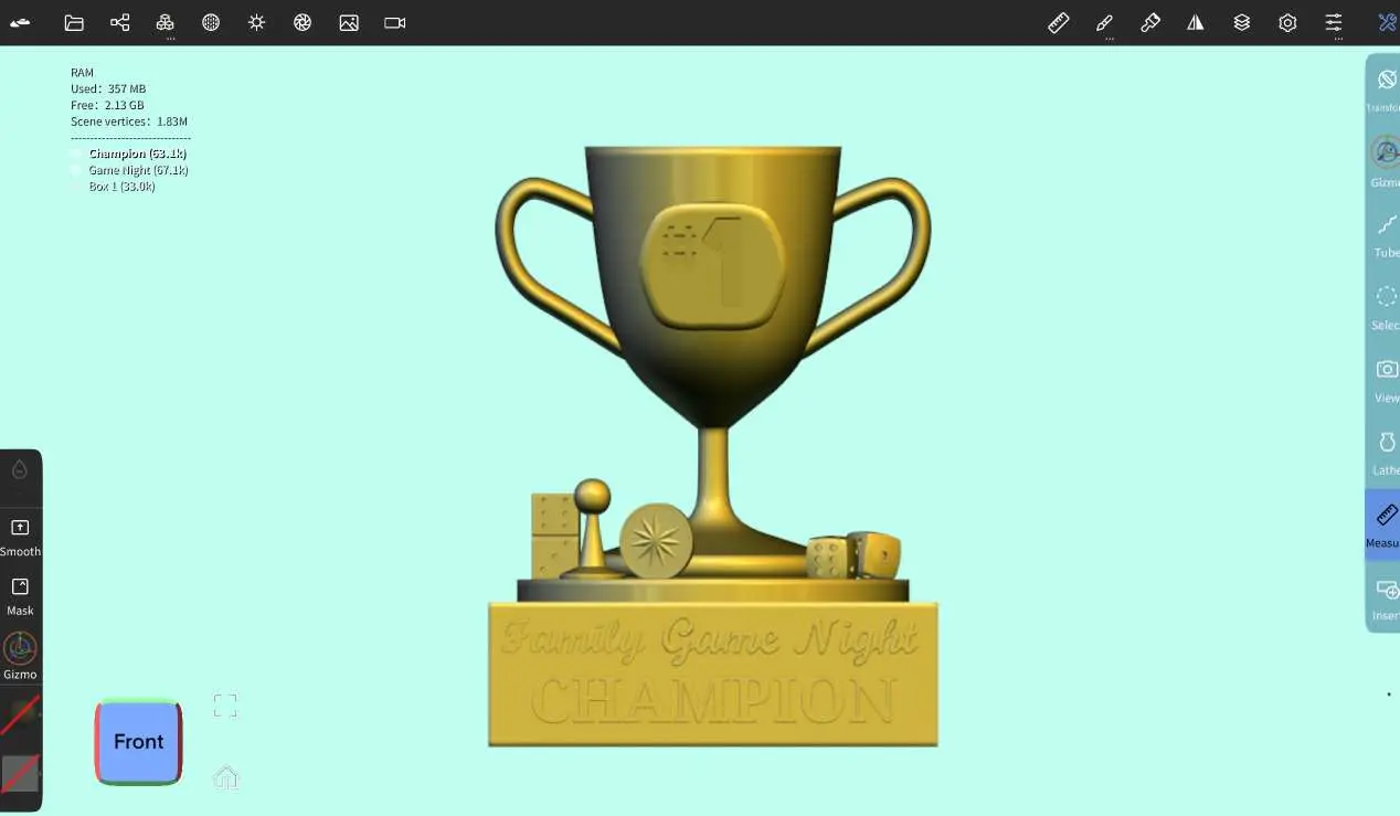 Family Game Night Trophy (First Draft)
