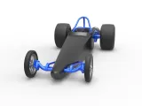Dragster with twin Turbo drag axle Scale 1:25-2