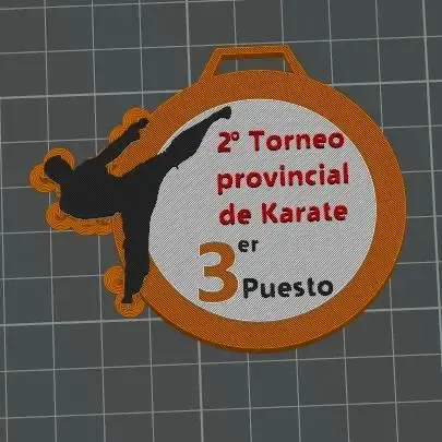 medalla campeonato de Karate Tercer puesto