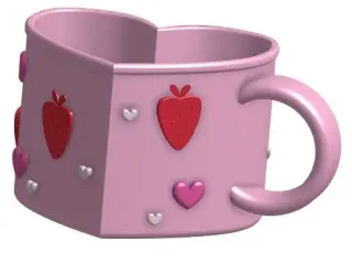 Strawberry Heart Mug